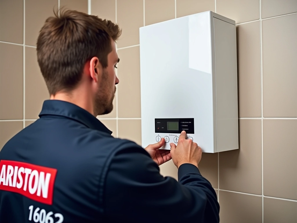 فني صيانة سخانات اريستون المعتمد يقوم بإصلاح سخان في 6 اكتوبر