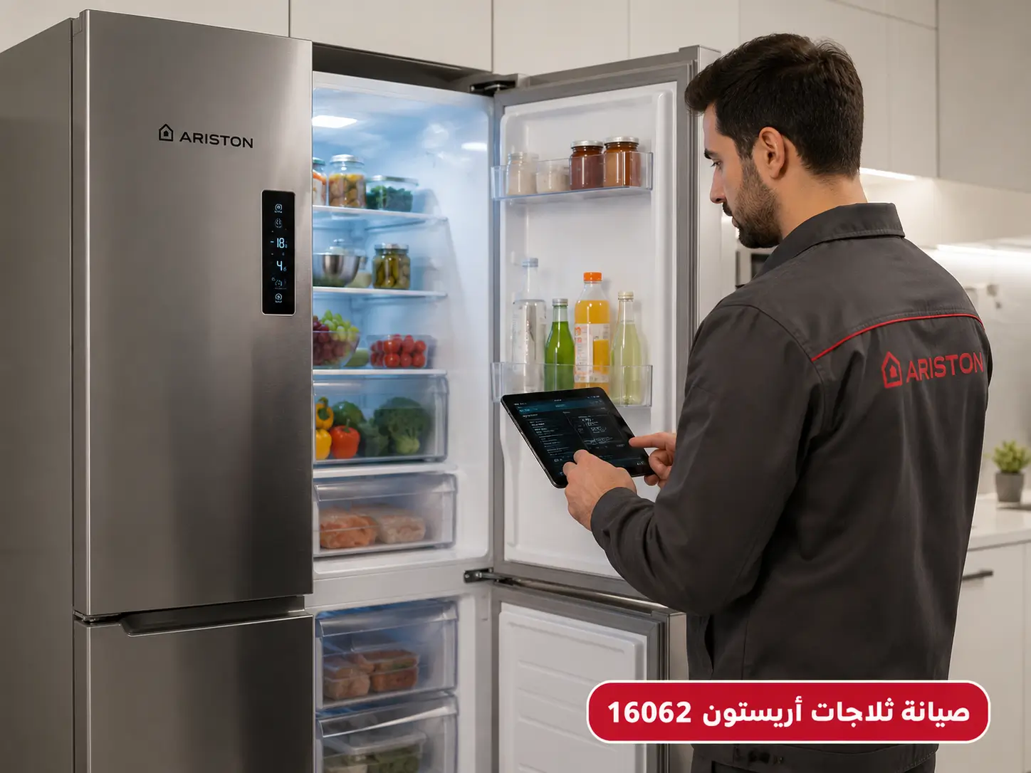 ثلاجة أريستون وعطل ضعف التبريد